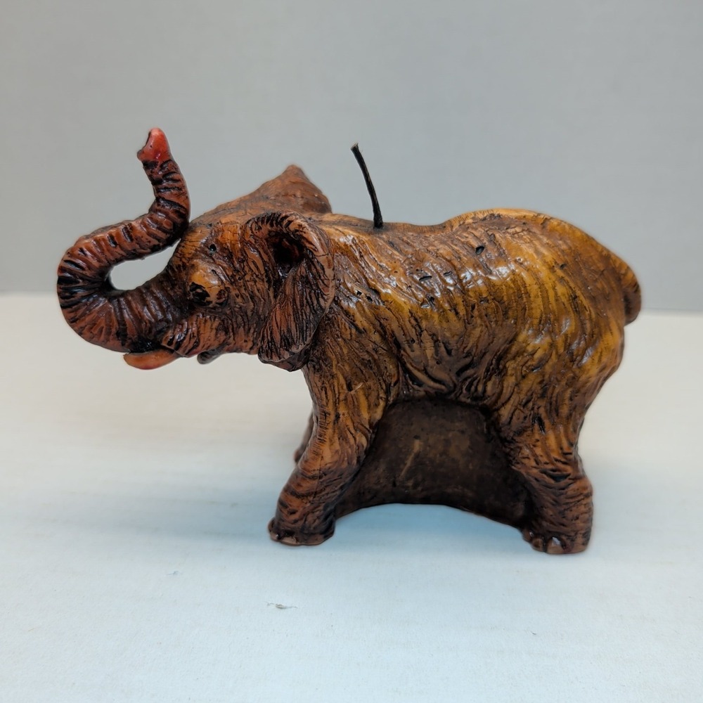 Lot of 5 Vintage Elephant Shaped Novelty Decorative Candle Wax Figurine - Picture 8 of 16